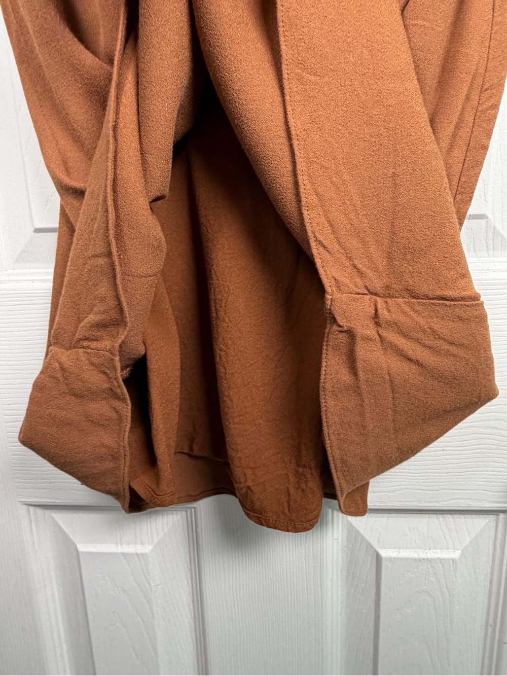 Aritzia Sun-deh/Sunday Best Brown Cowl Neck Mini Dress M EcoVero Slip Dress Y2K - Picture 5 of 12